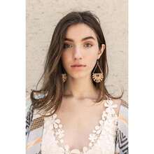Natural Drop Woven Earrings - 彩色 - 查看 6