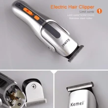 Kemei Rechargeable Electric Hair Clipper KM-680A 5 In 1 Hair Trimmer Shaver Nose Trimmer Body Hair Trimmer 5 In 1 - Gray - View 3