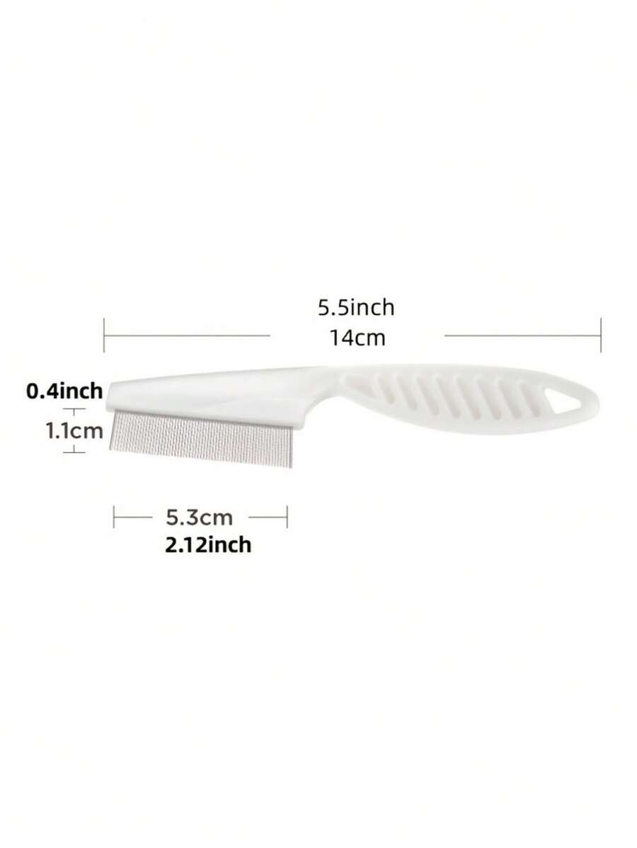 Stainless Steel Pet Grooming Comb Safe & Effective Lice Flea Remover