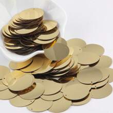 Większe okrągłe cekiny 30 mm PVC płaskie okrągłe cekiny 3 cm Hologram laserowe kolory konfetti Lentejuelas do rękodzieła taniec brzucha odzież akcesoria ślubne 20 g 60 szt.