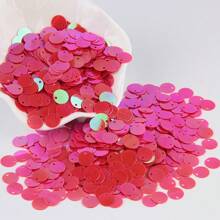 Paillettes Sequins 10mm Lớn Dẹt Tròn Cạnh Lỗ Sequin Lỏng Cho Thủ Công Khiêu Vũ Trang Sức Mặt Dây Chuyền Trang Trí Đám Cưới Phụ Kiện May Vá 20g 500 cái - Nhiều màu - Xem 18