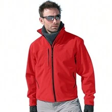 Result Mens Softshell Premium 3 Layer Performance Jacket (Waterproof, Windproof & Breathable) (N/A) - Red - View 2