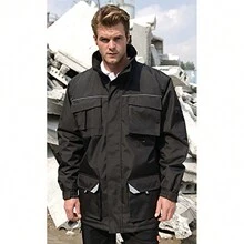 Result Mens Sabre Long Work Coat (N/A) - Black - View 4