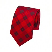 1 Corbata Roja De Cachemira Para Hombre Para Fiesta De Moda, Boda, Negocios, Ocio