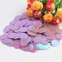 15mm Round Sequins Side Hole Loose Cup Sequin 1.5cm AB Mix Color Paillettes For Jewelry Making Diy Sewing Garment Craft Wedding Dress Decor 20g 210pcs