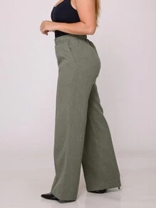 Women Pants - Army Green - View 2