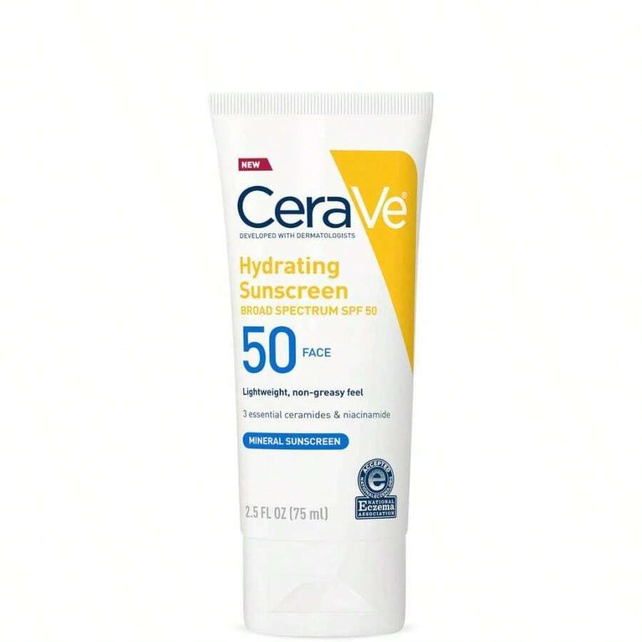 CeraVe 100% Mineral Hydrating Face Sunscreen SPF 50 - Default - View 1