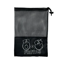 VENATUS 10 Bolsas Lavables y Reutilizables para Almacenar Frutas y Verduras - Negro - Ver 2