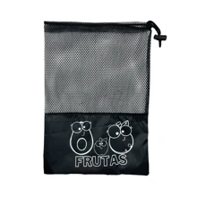 VENATUS 10 Bolsas Lavables y Reutilizables para Almacenar Frutas y Verduras - Negro - Ver 3