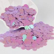 Paillettes Sequins 10mm Lớn Dẹt Tròn Cạnh Lỗ Sequin Lỏng Cho Thủ Công Khiêu Vũ Trang Sức Mặt Dây Chuyền Trang Trí Đám Cưới Phụ Kiện May Vá 20g 500 cái - Nhiều màu - Xem 19