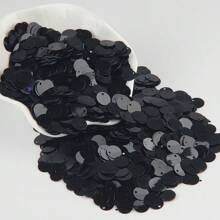Paillettes Sequins 10mm Lớn Dẹt Tròn Cạnh Lỗ Sequin Lỏng Cho Thủ Công Khiêu Vũ Trang Sức Mặt Dây Chuyền Trang Trí Đám Cưới Phụ Kiện May Vá 20g 500 cái - Nhiều màu - Xem 16