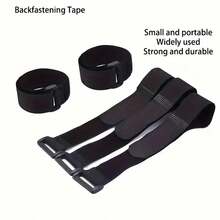 20/50入組可重複使用的綁緊電纜帶，鉤環式電纜綁帶，適用於自行車、汽車記錄儀，綁緊電線 - 黑色 - 查看 4