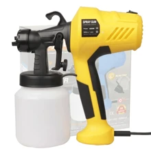 Pistola Pulverizadora De Pintura Eléctrica De 400 W Amarilla LEODY - Amarillo - Ver 3