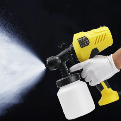 Pistola Pulverizadora De Pintura Eléctrica De 400 W Amarilla LEODY