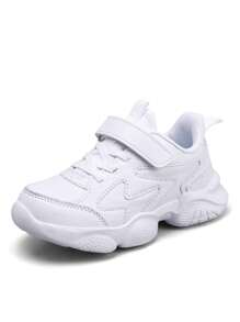 Children's Sports Shoes, White Leather Shoes For Boys And Girls Including Toddlers And Big Kids - White - View 6