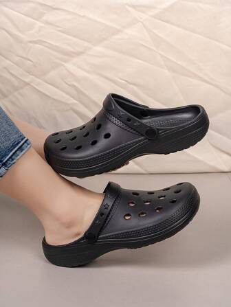 男士新款透氣防滑、雙用途、輕便涼鞋 | 夏季戶外或室內方便的空洞鞋