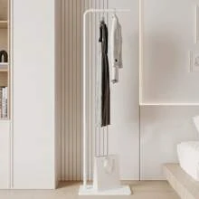 1pc Modern Nordic Coat Rack With Pole & Base For Bedroom, Living Room, Hat Organizer, Simple & Easy Assembly
