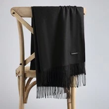 1 件女士纯色超薄仿羊绒防晒流苏围巾，透气柔软，适合日常穿着、旅行、约会、晚餐和其他场合配饰女士 - 彩色 - 查看 9