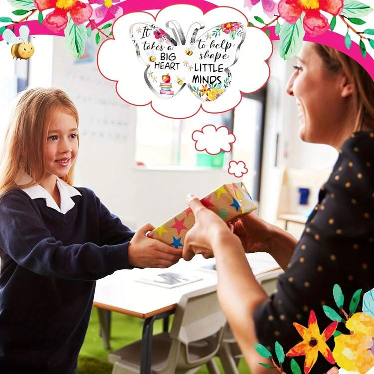 Acrylic Butterfly Teacher Appreciation Decor - Perfect Thank You Gift For Educators, No Power Needed - 1pc - View 6