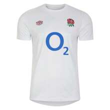 Childrens/Kids 23/24 England Rugby Warm Up Jersey (N/A) - White - View 1
