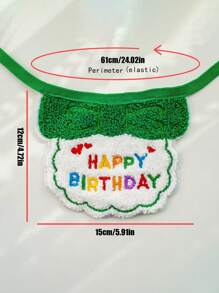 Pet Cat And Dog Cute Birthday Bandana Hat Cartoon Bandana Scarf