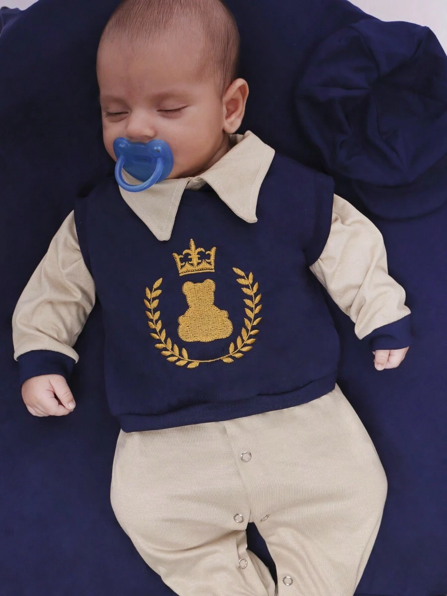 Baby Boys Sets - 卡其色 - 查看 1