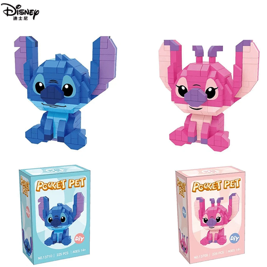 Coleção de Brinquedo de Blocos de Construção do Personagem Stitch - Brinquedos de Quebra-Cabeça Kawaii, Estimulando o Potencial Cerebral - Presentes Perfeitos para Aniversário, Natal e Ação de Graças - Multicolorido - Visão 1
