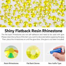 1920pcs / 6 Grids Resin Rhinestones Beads With Wax Pen, Multicolors 2mm 3mm 4mm Non-Hot Fix Flatback Round Jelly Resin Rhinestones For Nail Art Decoration, Face Makeup, DIY Jewelry Craft, Making Accessories, Shoes, Clothes, Bags Nail Charms Nail Gems Nail Supplies