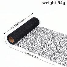 Korean Style Embroidered Mesh Roll With Floral & Hollow Out Design, DIY Mesh Ribbon For Rose Bouquet Edging Decoration - Multicolor - View 7