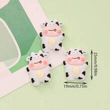 冰箱贴、卡通奶牛冰箱贴、可爱装饰磁铁、办公磁铁、厨房办公室白板储物柜和洗碗机的个性化冰箱贴、厨房装饰、家居装饰、情人节礼物 - 彩色 - 查看 16