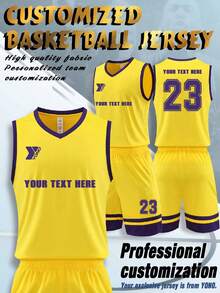 World Cup Football Clubs, Professional Sports EquipBoyfriend Style Ment,Tank Top Can Be Specially Customized With Your Name, Number, Logo, And Any Pattern You Need To Print On The Clothes. Customized Competition Training Clothes Are Available, Supporting Team Customization - Yellow - View 1