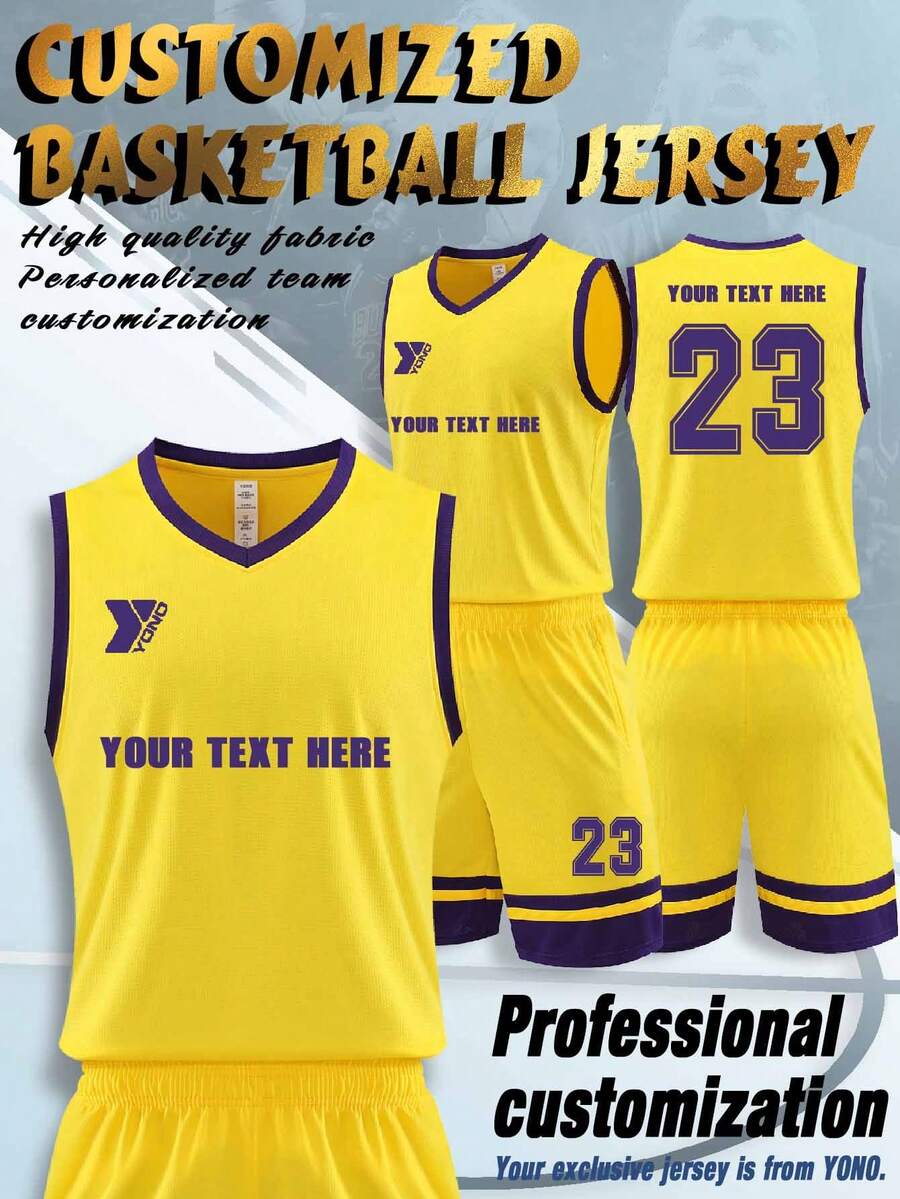 World Cup Football Clubs, Professional Sports EquipBoyfriend Style Ment,Tank Top Can Be Specially Customized With Your Name, Number, Logo, And Any Pattern You Need To Print On The Clothes. Customized Competition Training Clothes Are Available, Supporting Team Customization - Yellow - View 1