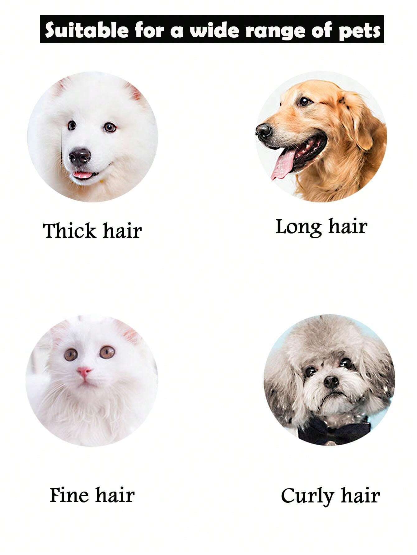 Pet Electric Hair Clipper Set For Cats And Dogs, Hair Trimmer And