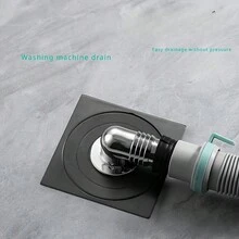 Washing Machine, Dishwasher, Floor Drain Elbow Connector, Universal Hose Adapter Disposer Trap Tool - Silver - View 4