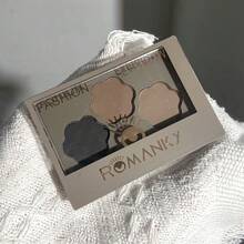 Polvo para cejas de flores de tres colores, adecuado para la aplicación diaria de maquillaje de cejas - 02 - Ver 2