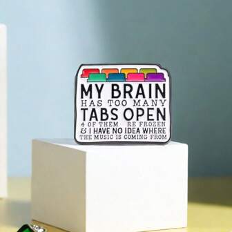 Creative INS Cartoon English Letter Series Metal Badge Brooch, Fashionable Personalized Clothing & Backpack Accessory, Versatile Decoration Pin, For Friends And Besties Gift