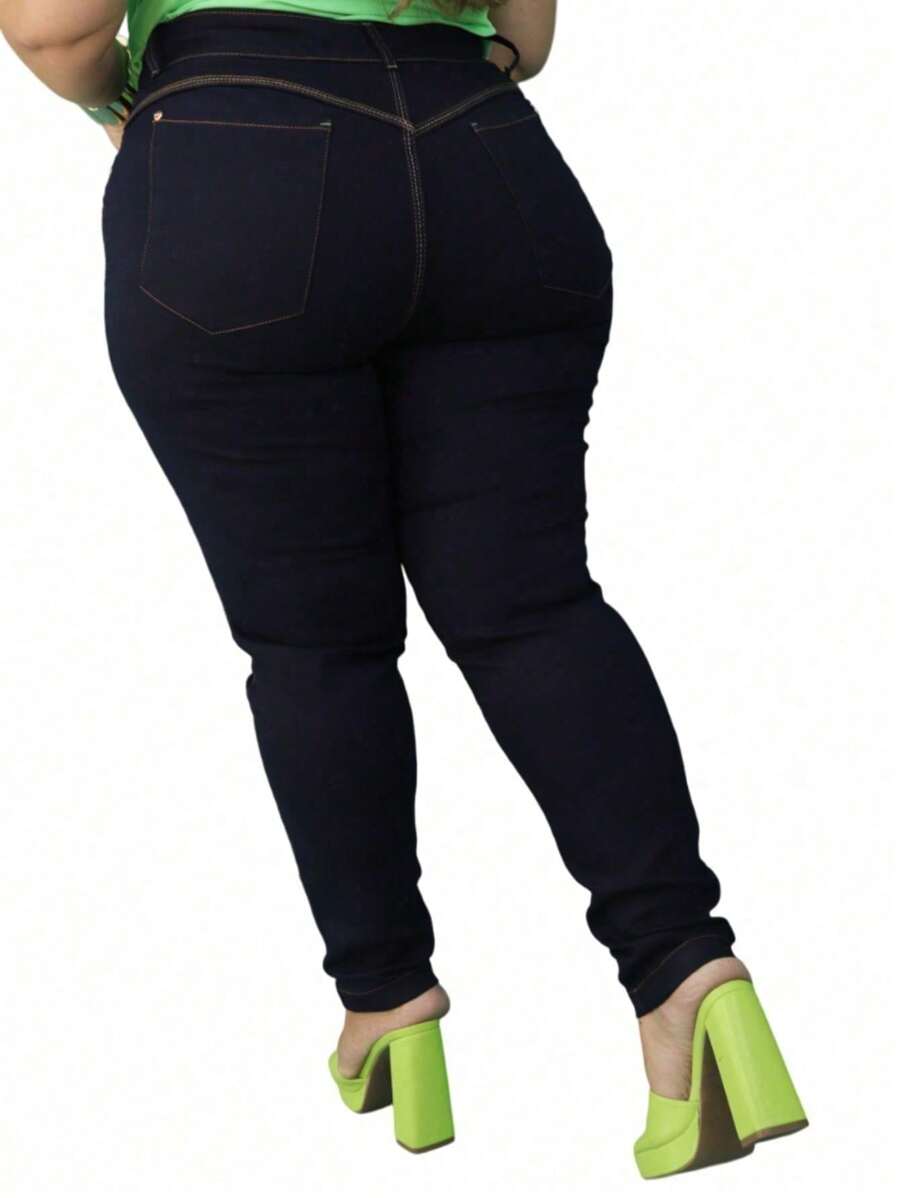 Calça Jeans Feminina básica PLUS SIZE