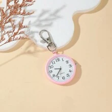1pc Women's Multicolor Luminous Watch Keychain Pendant, Suitable For Nurses, Students And Exams, Creative Mini Pocket Watch, Gift For Classmates And Couples Car Accessories Bag Charm School Letter Cute Goth Y2k Bag Lanyards With Id Holder Car Accessories Bag Charms