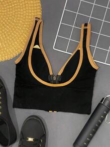 Women Basic Tops - สีดำ - ดู 2