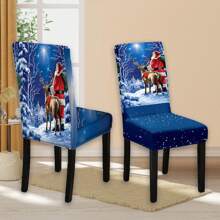 1/2/4/6 Cái Bộ Bọc Ghế Co Giãn Tại Nhà, Bao Gồm Bọc Tựa Lưng, Bọc Ghế Ăn, Vỏ Bọc Ghế, Khăn Trải Bàn, Khăn Trải Bàn Tranh Trang Trí - Nhiều màu - Xem 19