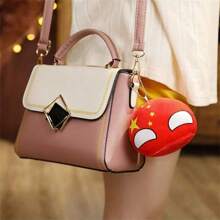 1pc Cute Poland Country Stuffed Ball Plush Doll, Cartoon National Flag Character Doll, Gift For Friends