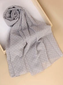 1pc Solid Color Embroidered Chiffon Classic High-Quality Headscarf, Women's Scarf Headband Veil, Available In Multiple Colors - Multicolor - View 2