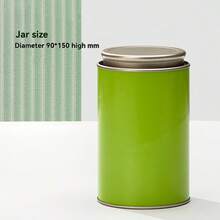 1pc Tea Packaging Tin, Iron Canister, Round Container, Tea Caddy, Sealed Canister, Empty Gift Box - Multicolor - View 8
