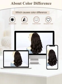 Yaki Cury Wave Ponytail Extension Drawstring Ponytail For Women Synthetic Long Curly Wave Pony Tails Hair Extensions Clip In Ponytail 16 Inch Hairpiece - Dark Brown - View 8