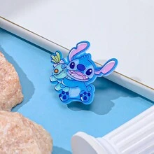 1 pieza Diadema de anime, pasador de pelo de dibujo animado Stitch, banda de goma Kawaii, accesorios de pelo, regalo para niñas - cso0031-0035 - Ver 4