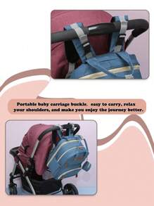 Ba lô đựng tã lót cho bé 1 chiếc có trạm thay đồ, Túi đựng tã du lịch đa chức năng chống thấm nước dung lượng lớn, Túi đựng đồ cho bé, Hộp đựng đồ cho bé, Tìm kiếm sổ đăng ký bé, Túi tã cho bé trai và bé gái, Quà tặng khi tắm cho bé, Quà tặng cần thiết cho bé sơ sinh - Màu xanh ngọc - Xem 6