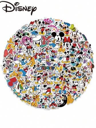 100 pièces Autocollants étanches authentiques avec des dessins animés pour bagages, la décoration de l'ordinateur portable et des autocollants d'anime