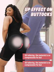 larrycard One Piece Butt Lifter Plus Size Shapewear Women Postpartum Recovery Compression Tummy Control Garment Shapewear