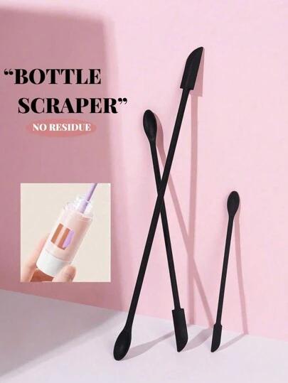 1/3 stuks mini siliconen spatel, make-up schraper, kleine herbruikbare beautyspatel, mini schraper voor cosmetica, voedsel, betaalbare kamerdecoratie, kaptafel, reizen, slaapkamer, make-up accessoires, kerstcadeau, cosmetica, make-up tools, voordelig cadeau, cadeau voor vrouwen