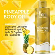 Pineapple Body Oil, 4oz, With Apricot, Jojoba, Avocado Oils & Vitamin E Oil, Fast-Absorbing, Nourishes And Hydrates Skin, Skin Repair, Body Care, Ideal For All Skin Types, Pineapple Fragrance Moisturizer By Yoni Rescue - Multicolor - View 4
